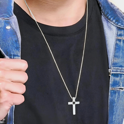 Personalized Sliver Cross Necklace