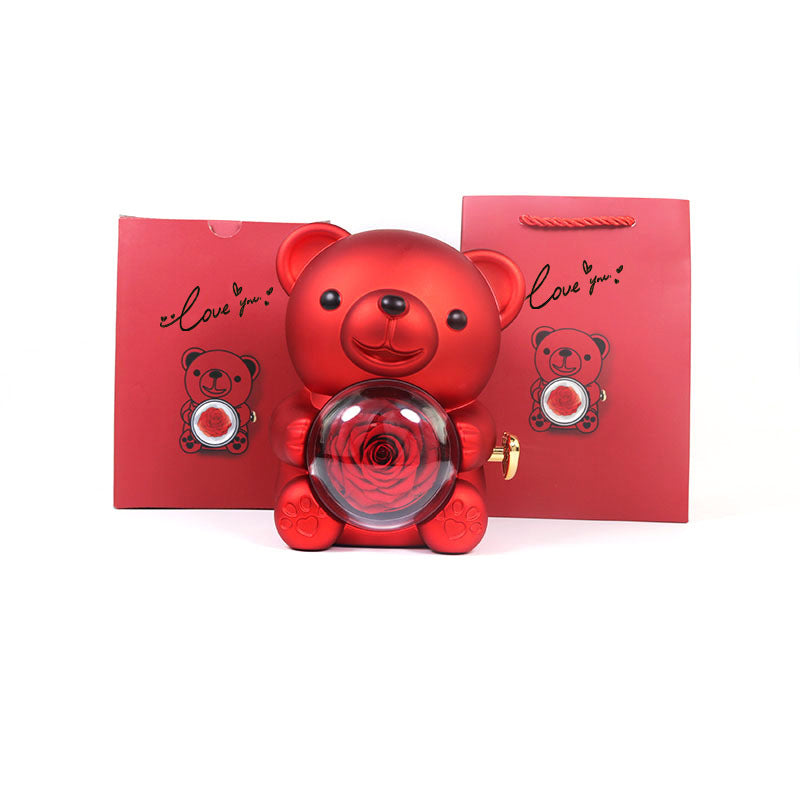 Eternal Rose Bear - Premium Packaging & Ready to Gift